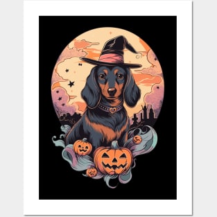 Halloween Dachshund Posters and Art